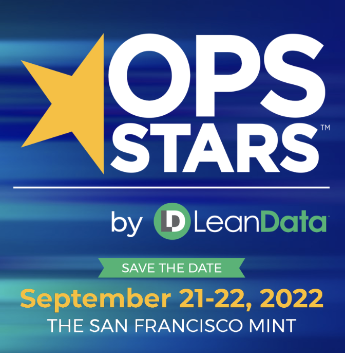 Image of OpsStars logo and the save the date notice for the 2022 event.