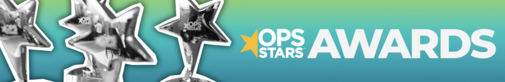 Image of OpsStars Awards, along with the OpsStars logo.