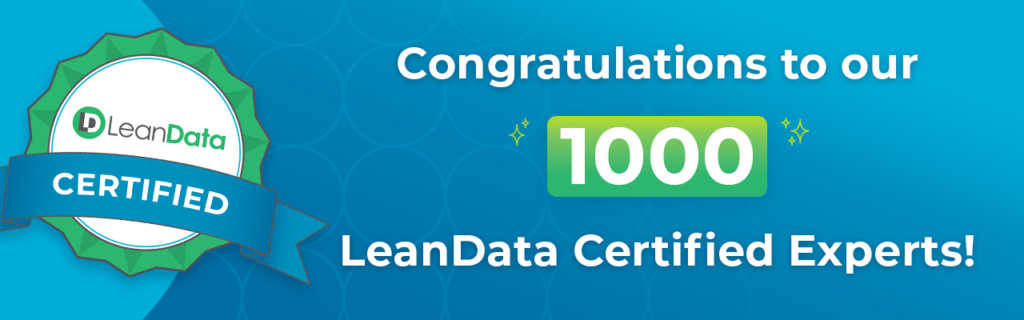Banner congratulating the community of 1000+ LeanData Certified Experts.
