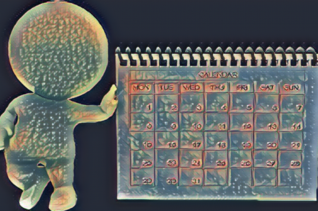 Image depicting a monthly calendar