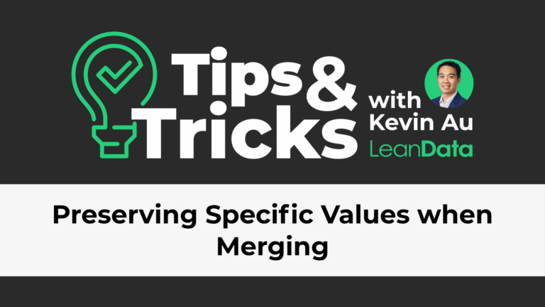 Preserving Specific Values when Merging