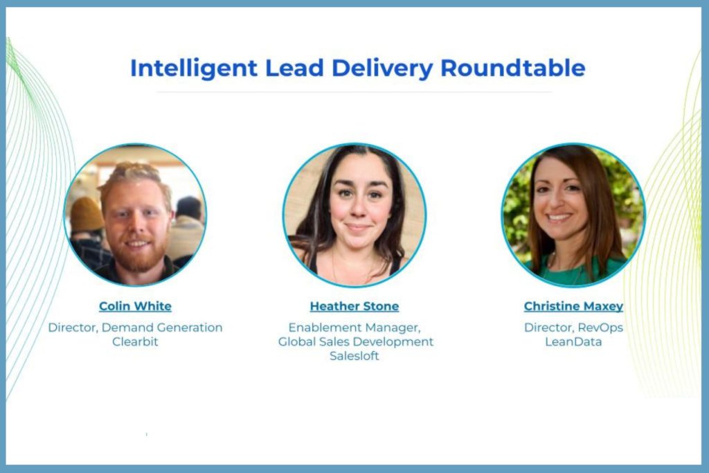 Image of webinar slide introducing panelists Colin White, Heather Stone and Christine Maxey