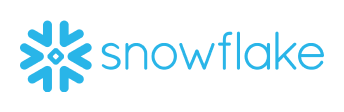 The Snowflake technology company logo in light blue