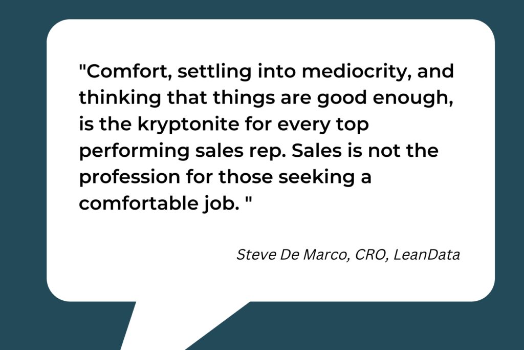 Quote from Steve De Marco: 