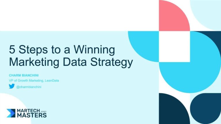 5 Steps to a Winning Marketing Data Strategy