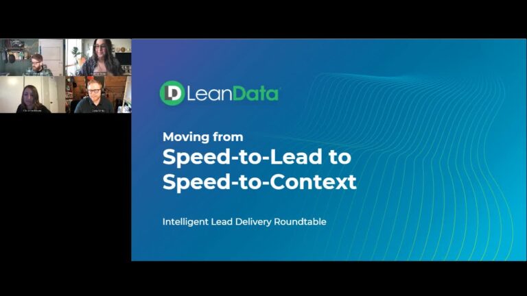 Moving from Speed-to-Lead to Speed-to-Context
