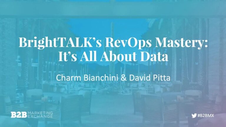 BrightTALK’s RevOps Mastery: It’s All About the Data