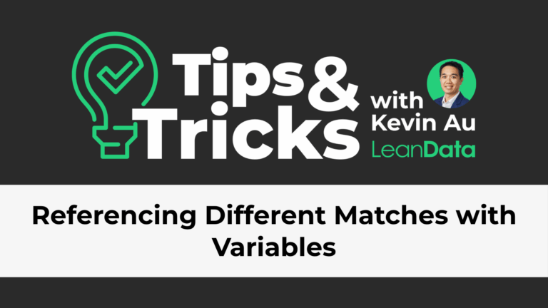 Referencing Different Matches with Variables