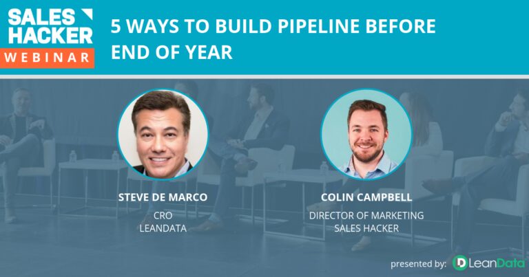 5 Ways to Build Pipeline Before End of Year