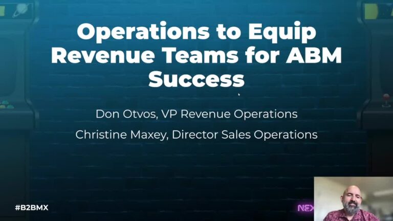 Operations to Equip Revenue Teams for ABM Success