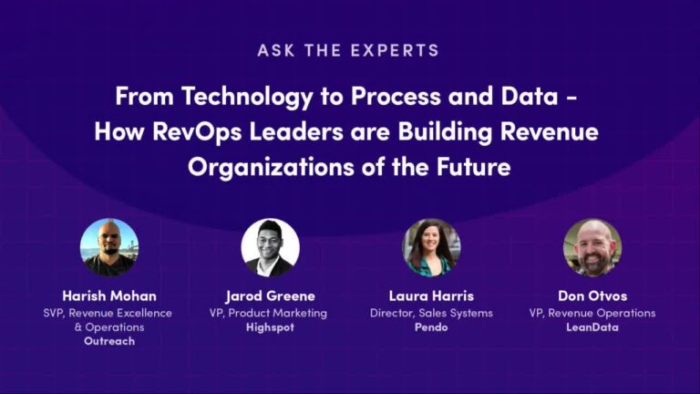 From Technology to Process and Data — How RevOps Leaders are Building Revenue Organizations of the Future