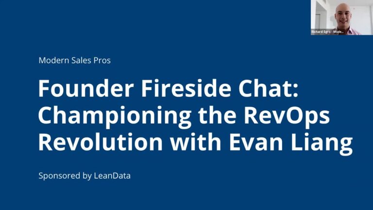 Founder Fireside Chat with LeanData: Championing the RevOps Revolution