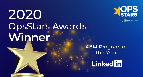 2020 OpsStars Awards: Account-Based Marketing Program of the Year