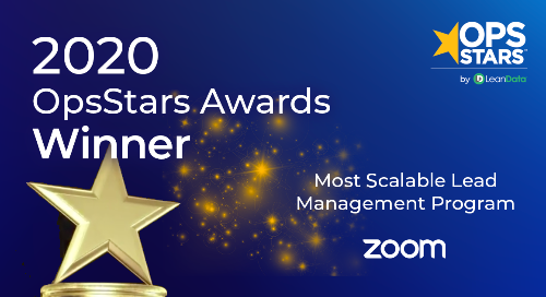 2020 OpsStars Awards: Most Scalable Lead Management Program of the Year