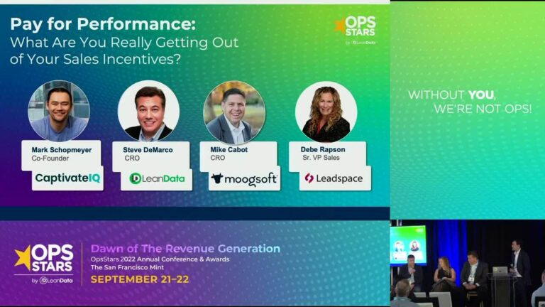 [Panel] Pay for Performance: What Are You Really Getting Out of Your Sales Incentives?