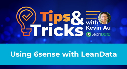 Using 6sense With LeanData