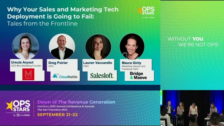 [Panel] Why Your Sales And Marketing Tech Development Is Going To Fail