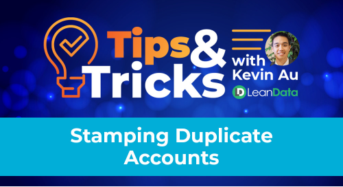 Stamping Duplicate Accounts