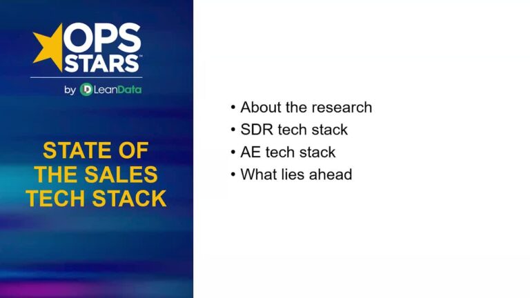 State of the Sales Tech Stack