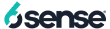 The teal and black logo for tech company 6sense