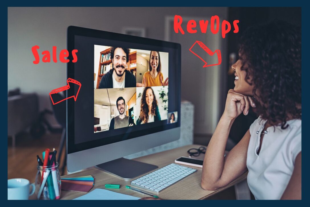 a woman attending a virtual meeting on her computer