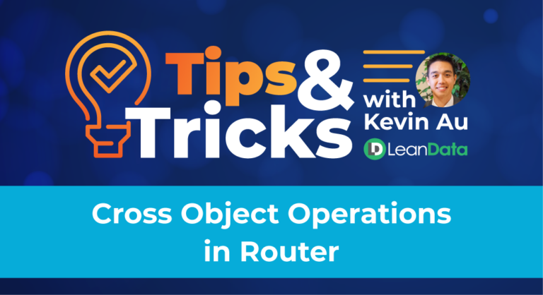 Cross Object Operations in Router