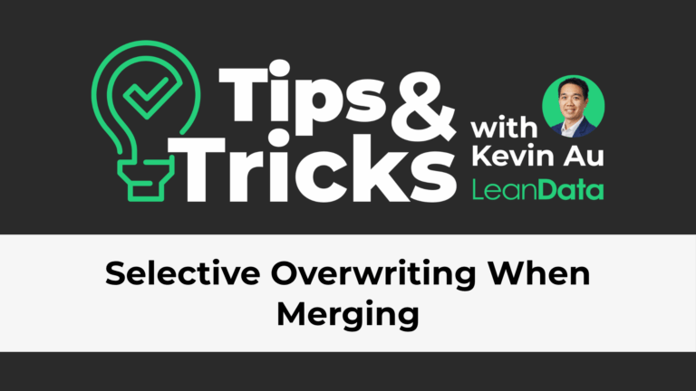 Selective Overwriting When Merging