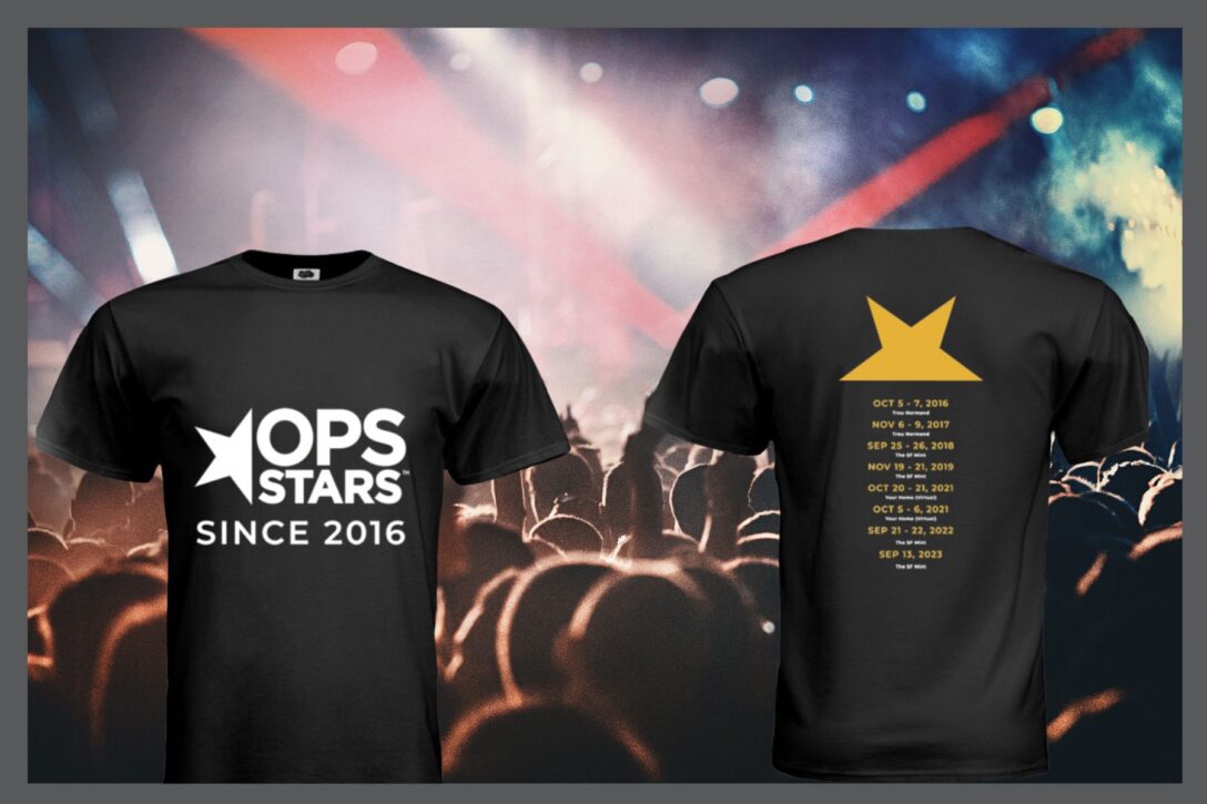 OpsStars 2023 celebration tee shirt