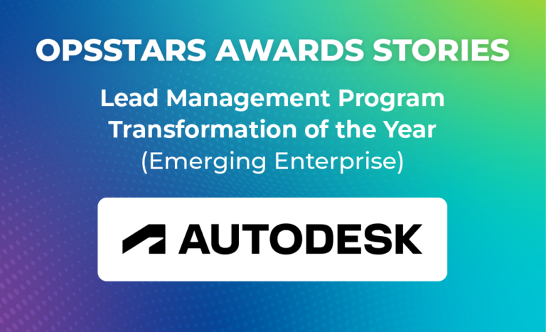 2023 OpsStars Awards: Lead Management Program Transformation of the Year – Emerging Enterprise
