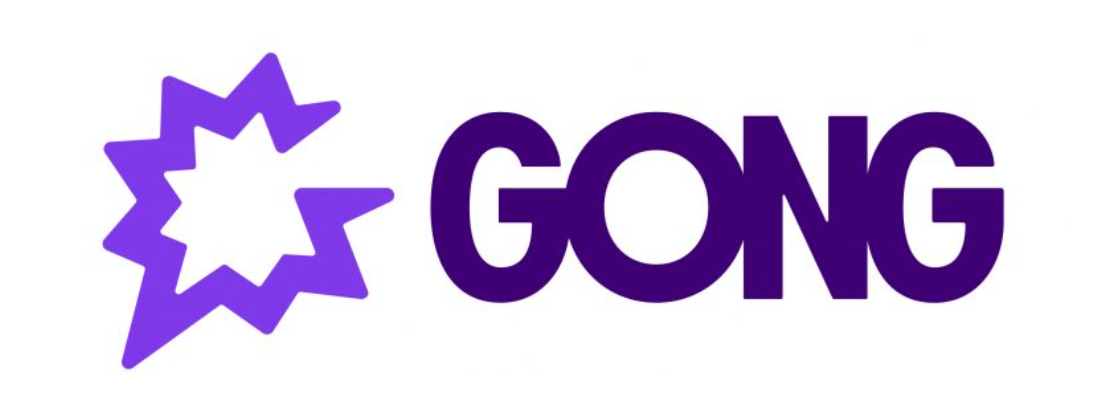 The Gong software logo in purple