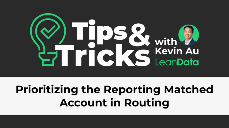 Prioritizing the Reporting Matched Account in Routing