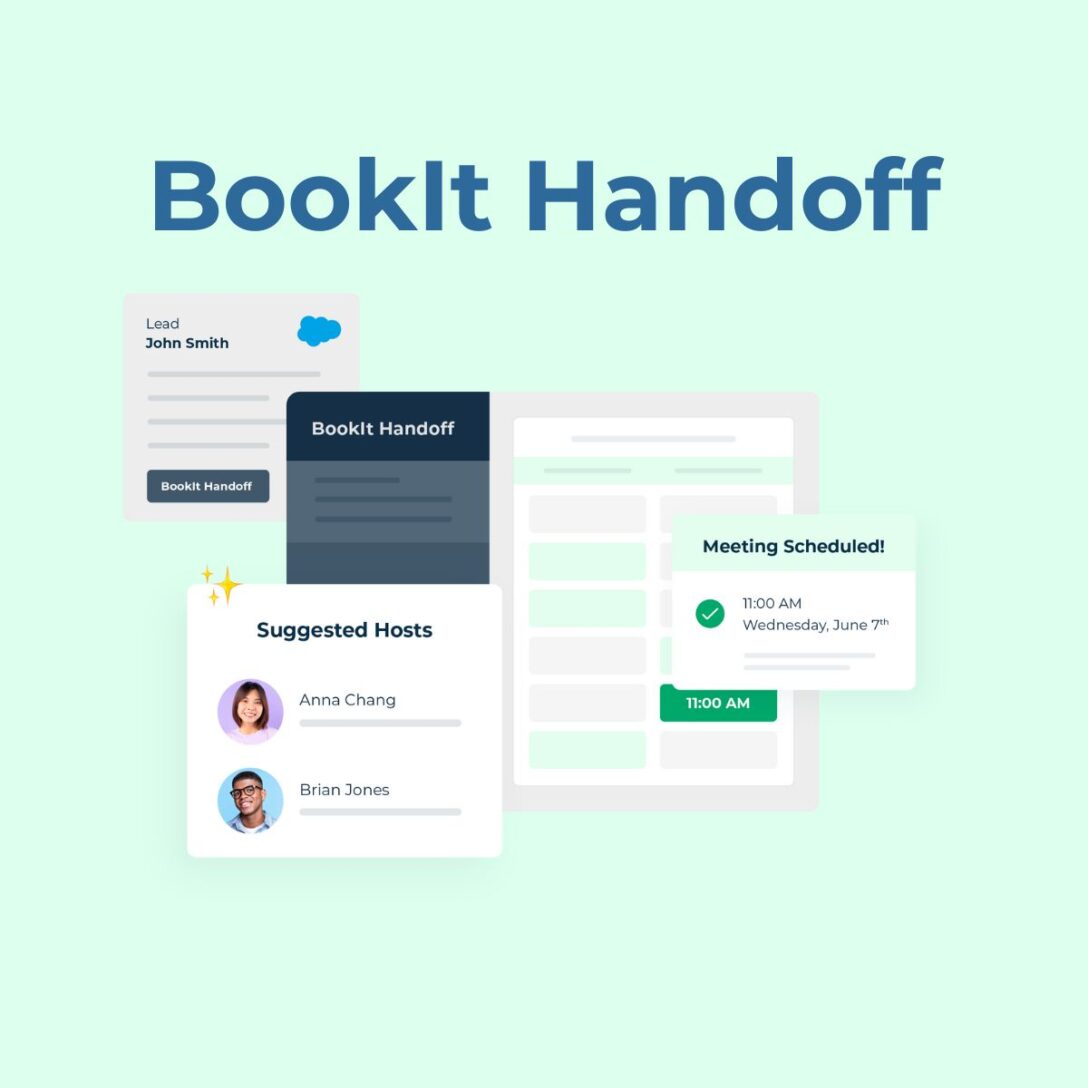 Geometric visualization of LeanData BookIt Handoff