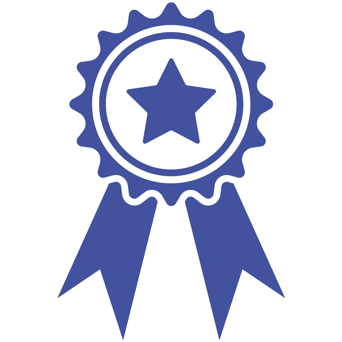 blue ribbon for first place in a contest