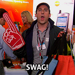 Gif of while male saying the word SWAG