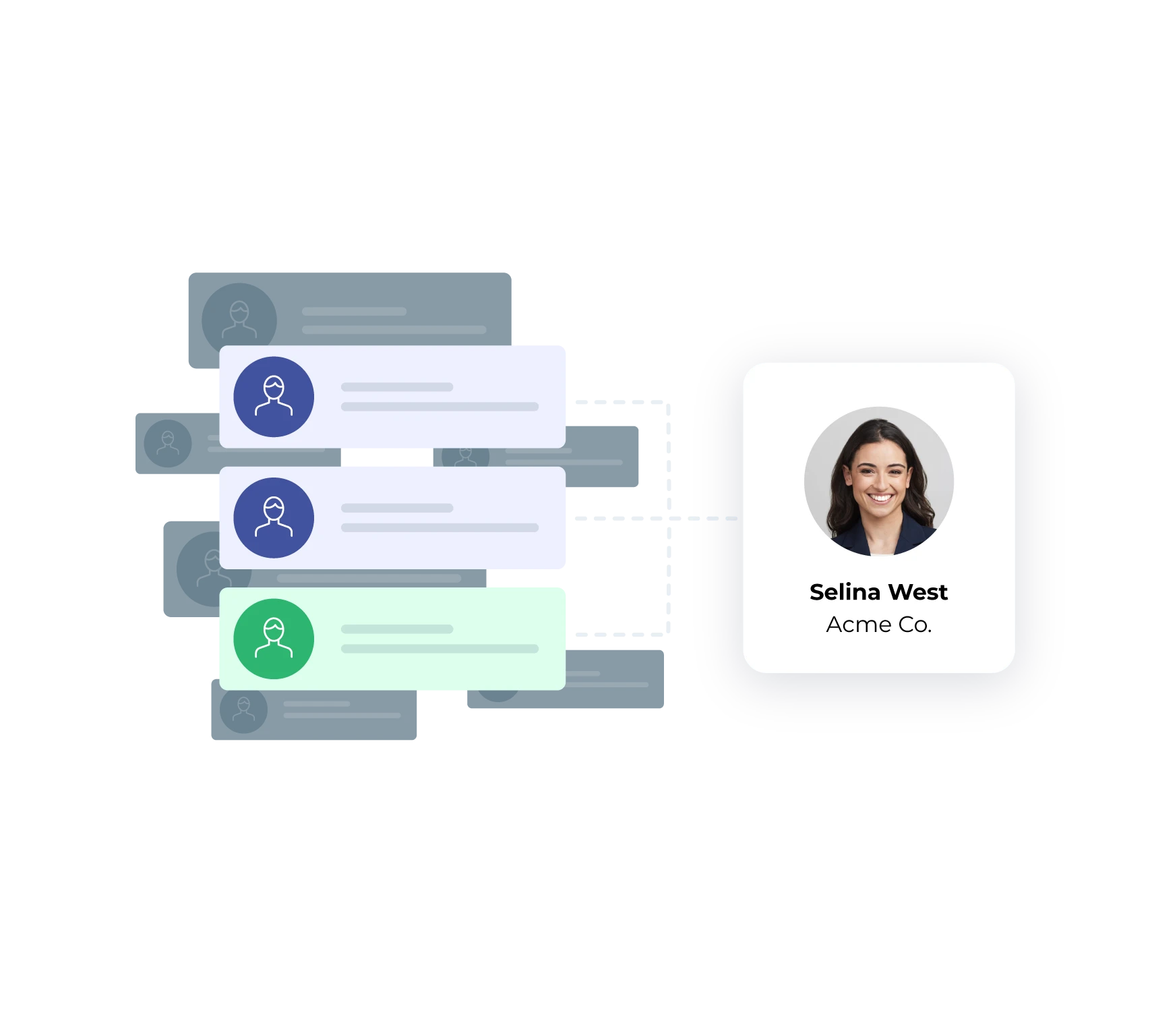 Image of inbound leads being assigned to an account rep