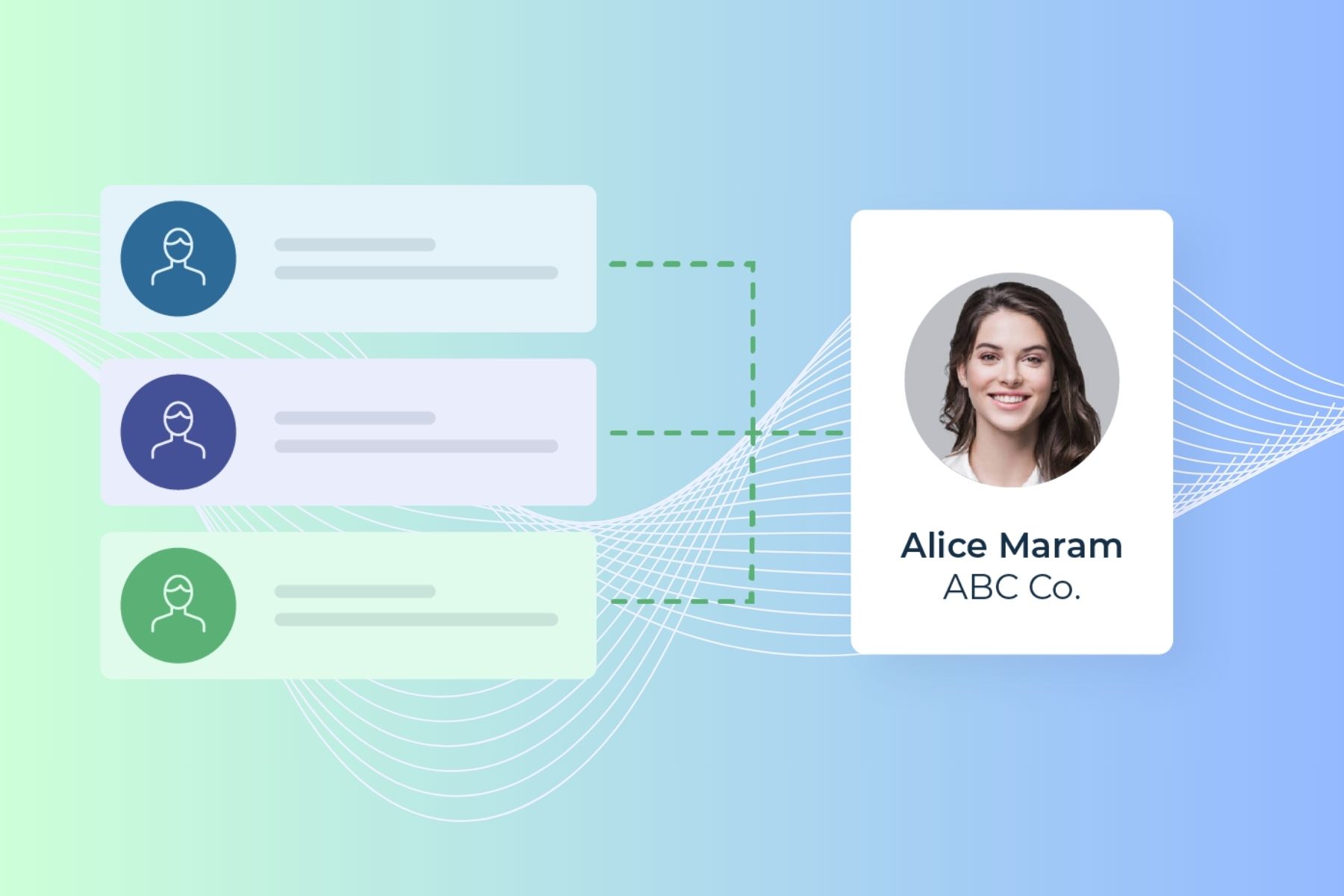 icons with headshots of employees of companies being matched with lead matching technology like LeanData