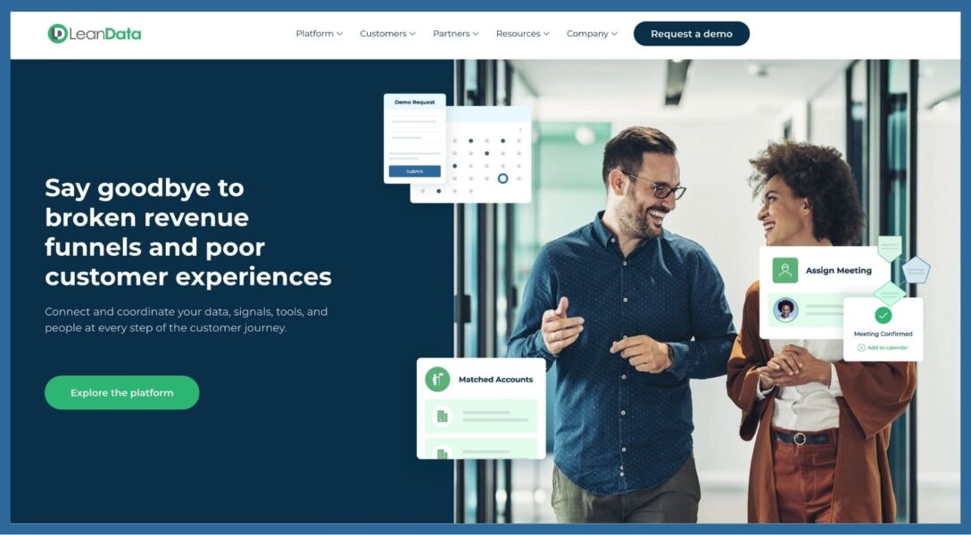 LeanData website home page, the best Chili Piper Alternative