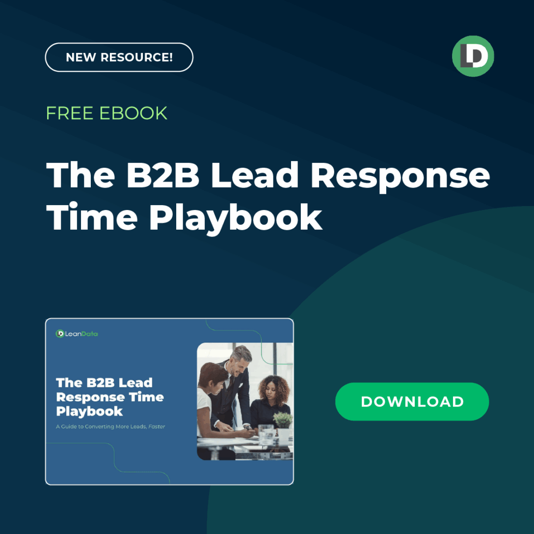 The B2B Lead Response Time Playbook ebook from LeanData