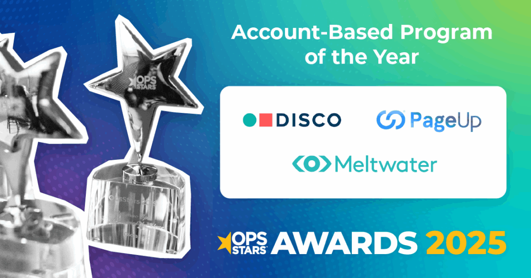 logos of the companies who are finalists for Account Based Program of the Year for the OpsStars 2025 Awards