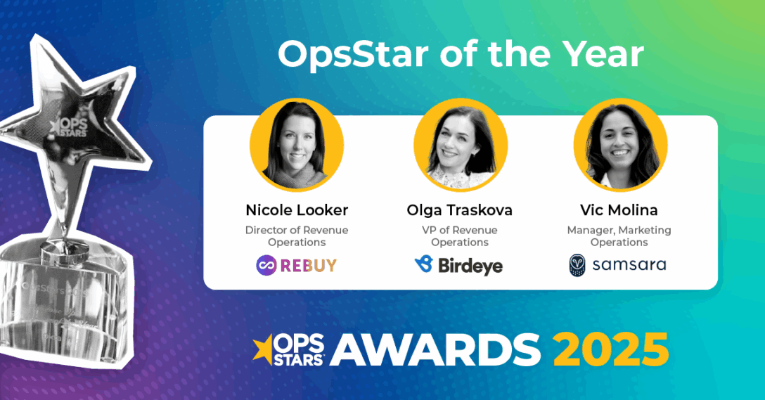 Headshots of the OpsStars 2025 Award finalists for OpsStar of the Year