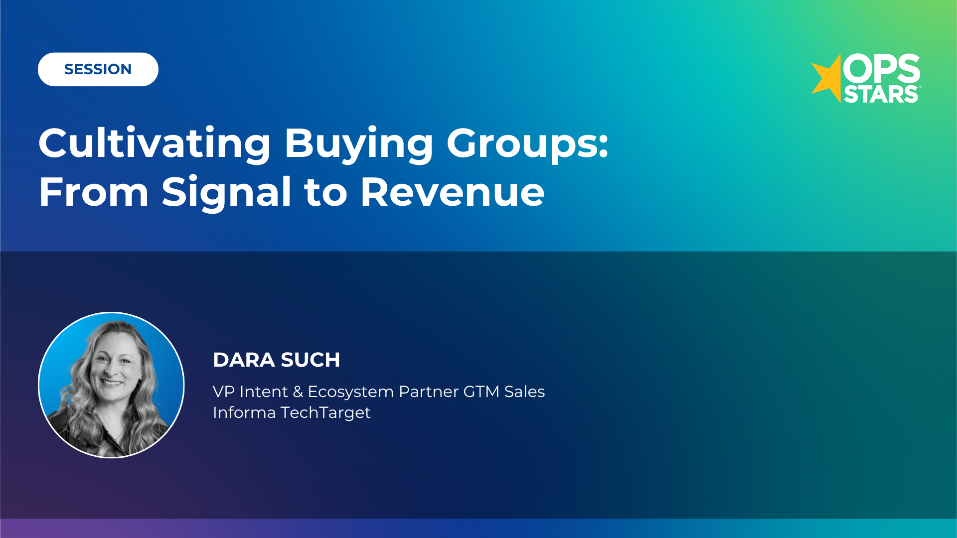 Session Cover: Cultivating Buying Groups: From Signal to Revenue