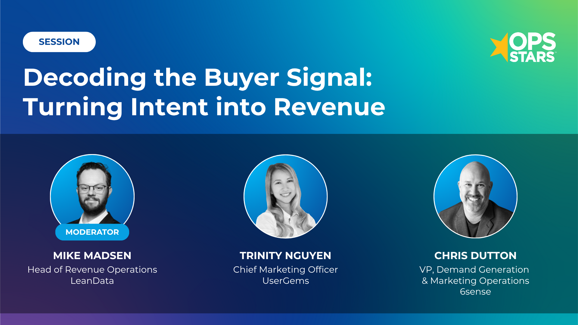 Session cover: Decoding the Buyer Signal: Turning Intent into Revenue