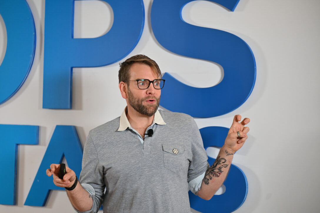 Jeff Canada, Marketing Ops at OpenAI, speaking at OpsStars 2025
