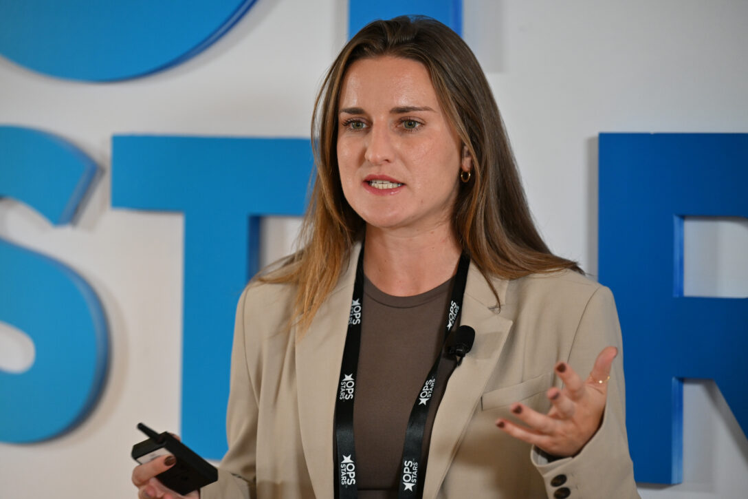 Christina Mitine — Senior Go-to-Market Leader, AWS, speaking at OpsStars 2025