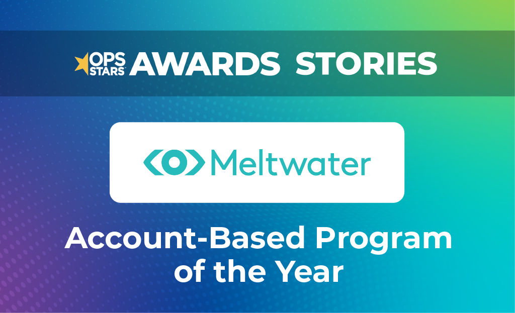 Logos for OpsStars and Meltwater, winner of the 2025 Account-Based Program of the Year