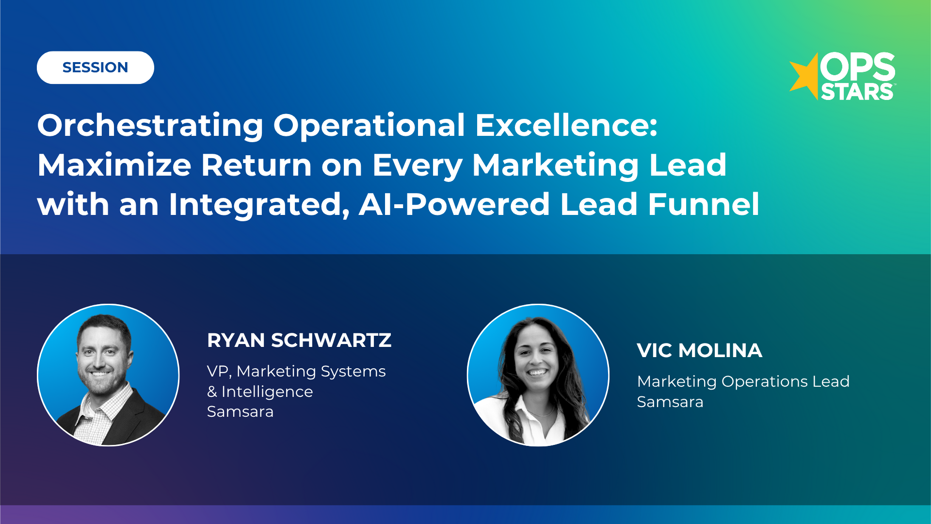 Session cover: Orchestrating Operational Excellence: Maximize Return on Every Marketing Lead with an Integrated, AI-Powered Lead Funnel
