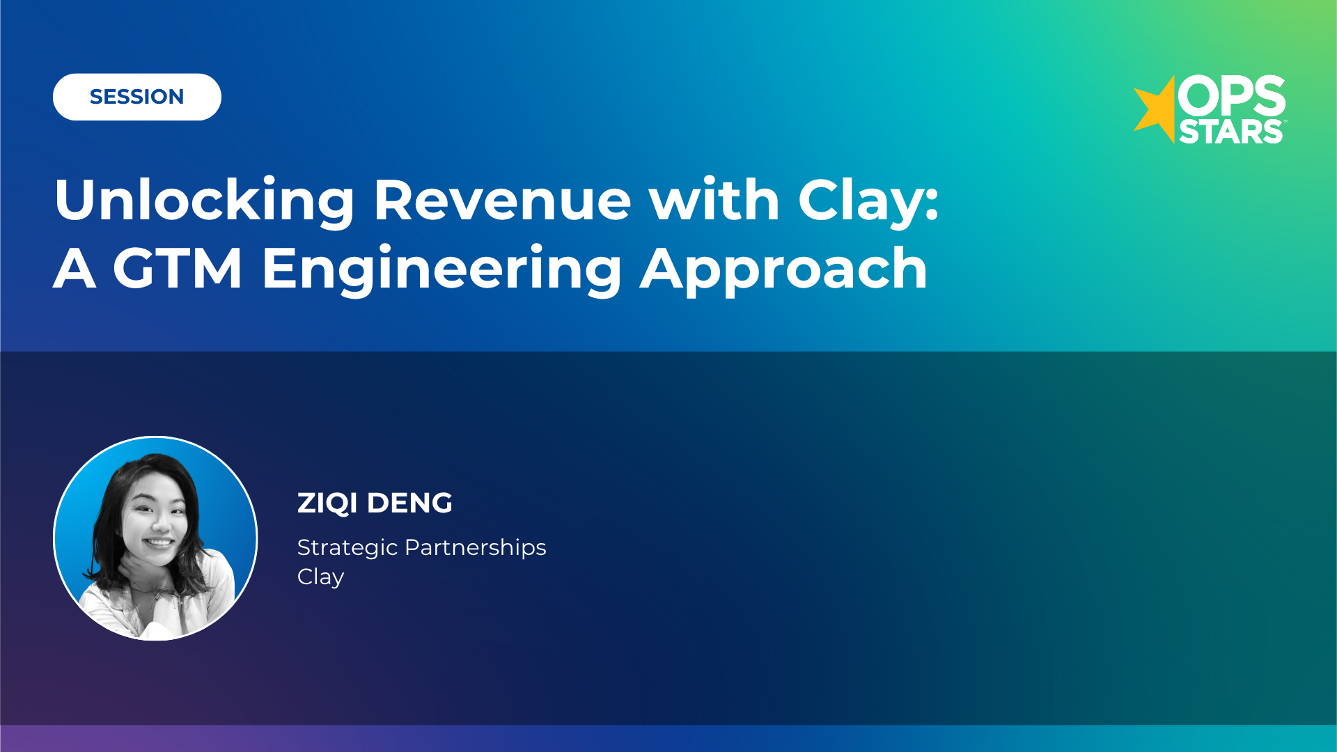 Session cover: Unlocking Revenue with Clay: a GTM Engineering Approach