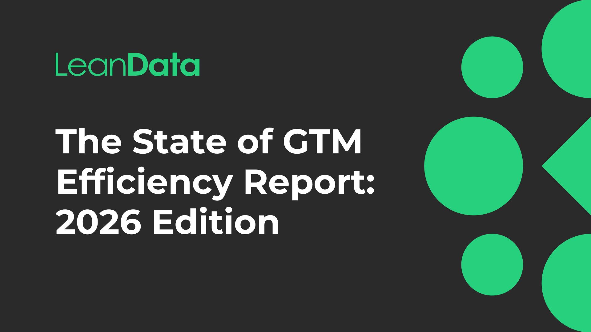 The State of GTM Efficiency Report: 2026 Edition