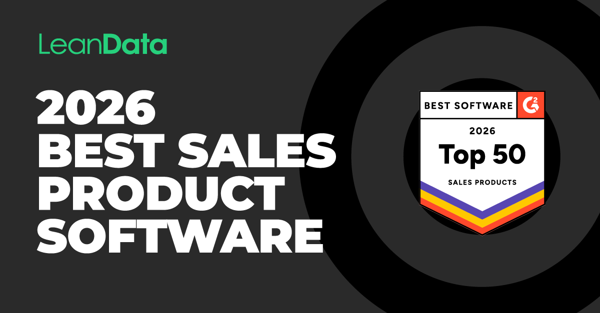 LeanData wins g2 2026 Best Sales Product Software award