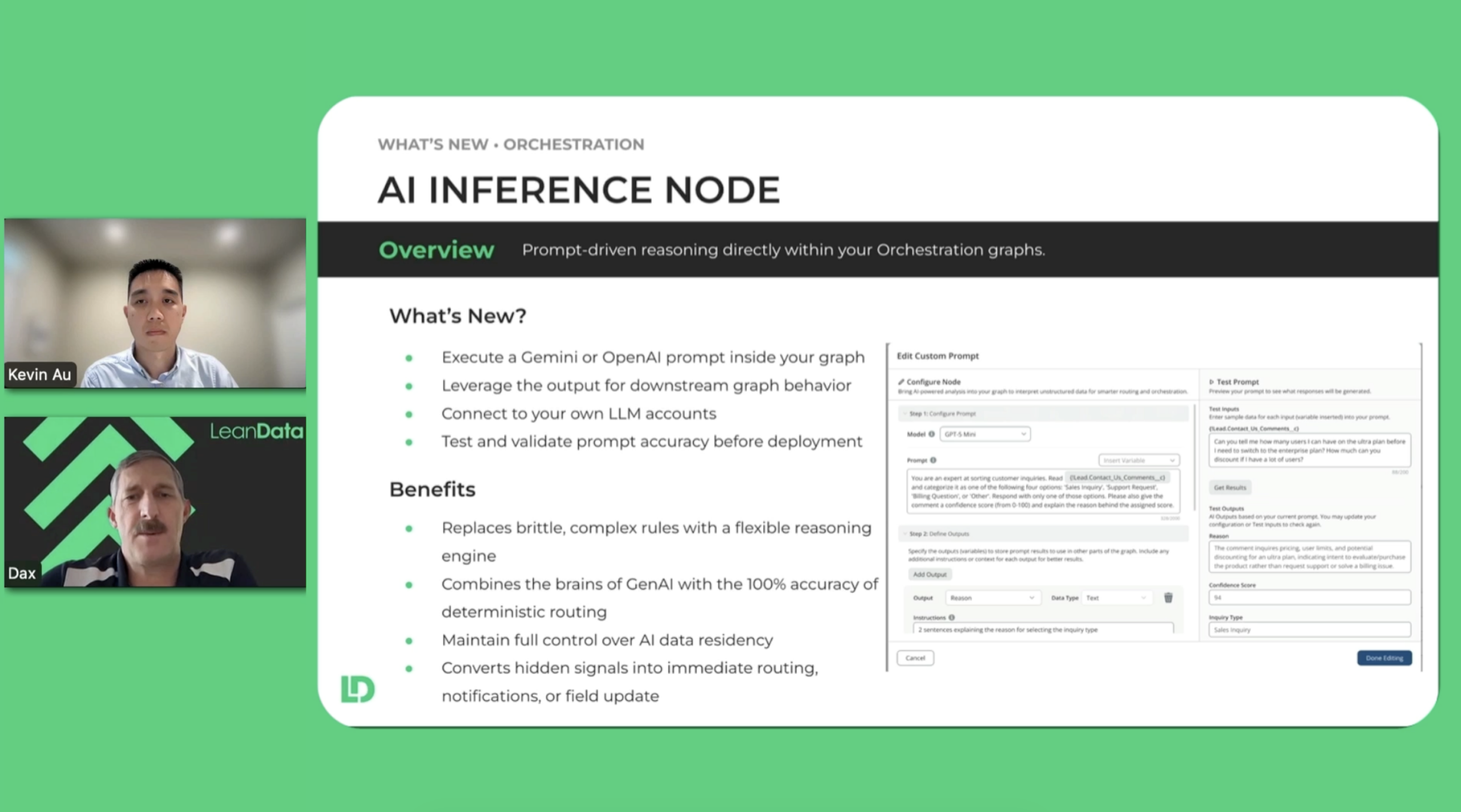 sceenshot from a webinar